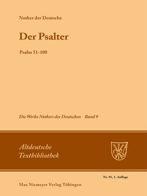 cover image of Der Psalter
